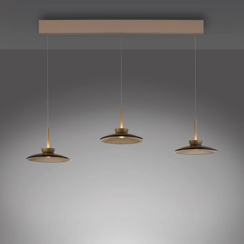 3-light hanging lamp Pure Moon bronze Paul Neuhaus 4012248383940