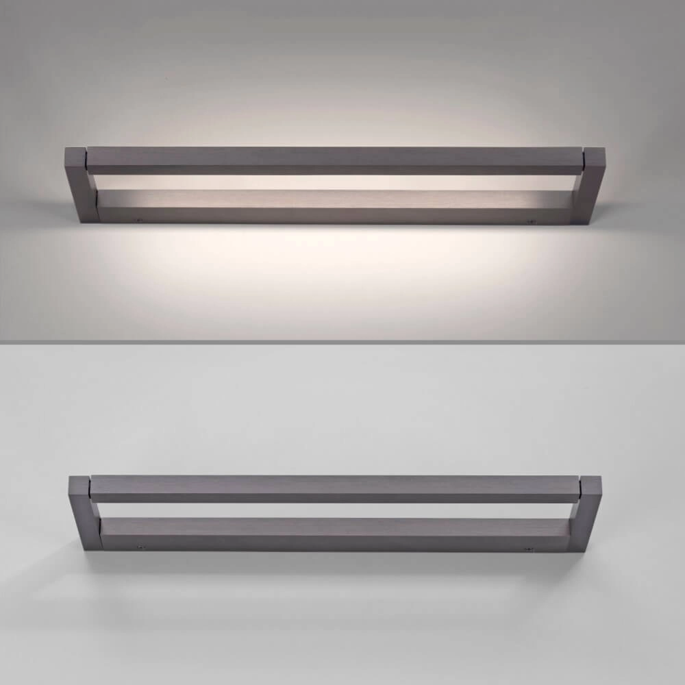 Sleek wall lamp Pure Puro gray 50cm Paul Neuhaus 4012248384206