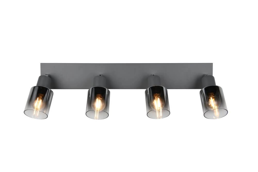 4-light ceiling lamp Cadiz black Trio 4017807615784