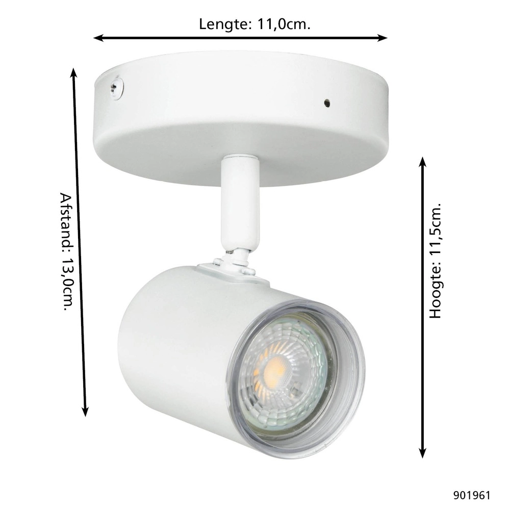 Surface-mounted spot Consuma 1 only white Eglo 9008606355891