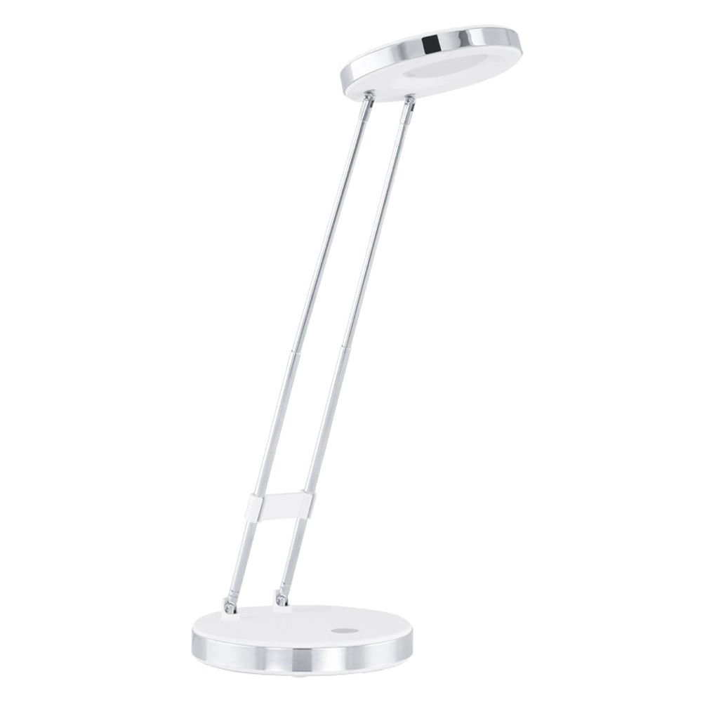 LED table lamp Gexo metallic gray with white