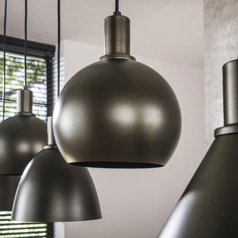 Dining table pendant lamp Metallo 5L - Sienna brown - E27 Lyora 8716803512337