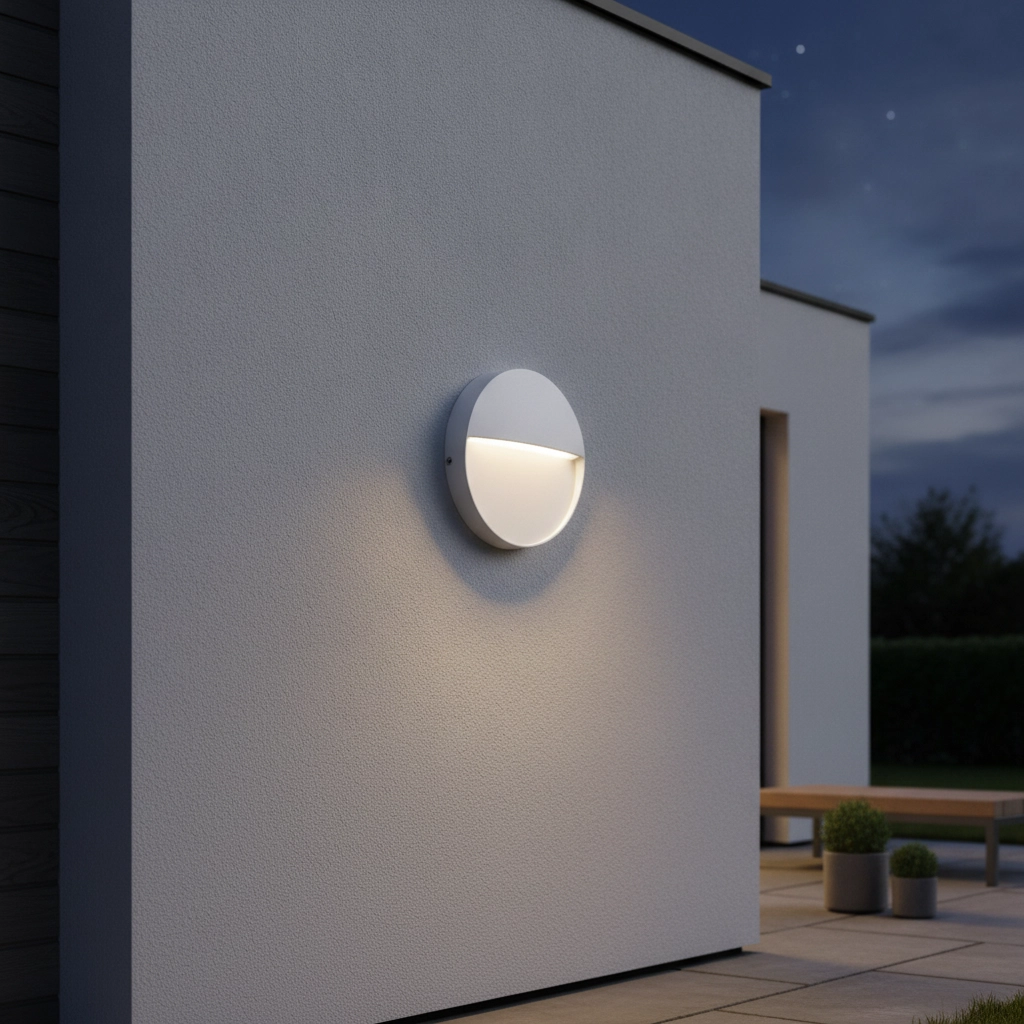 Round wall lamp Toby Design White