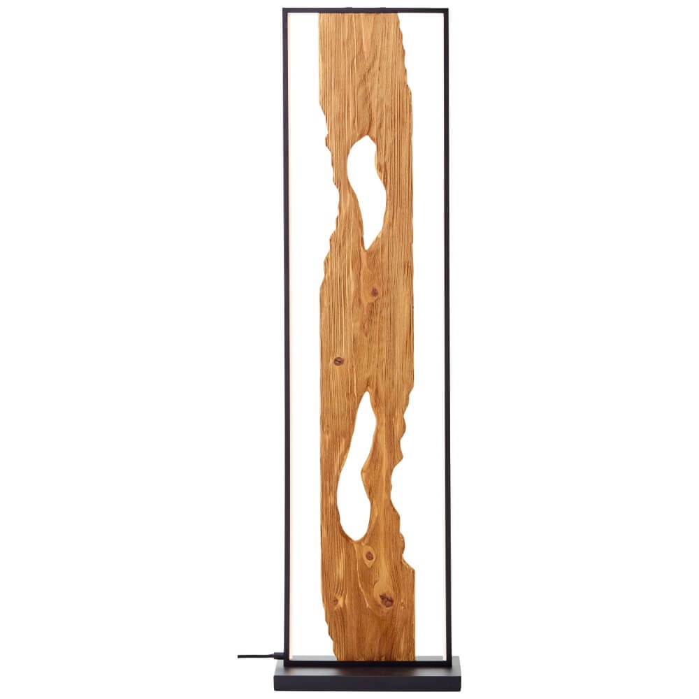 Led floor lamp Chaumont with wood