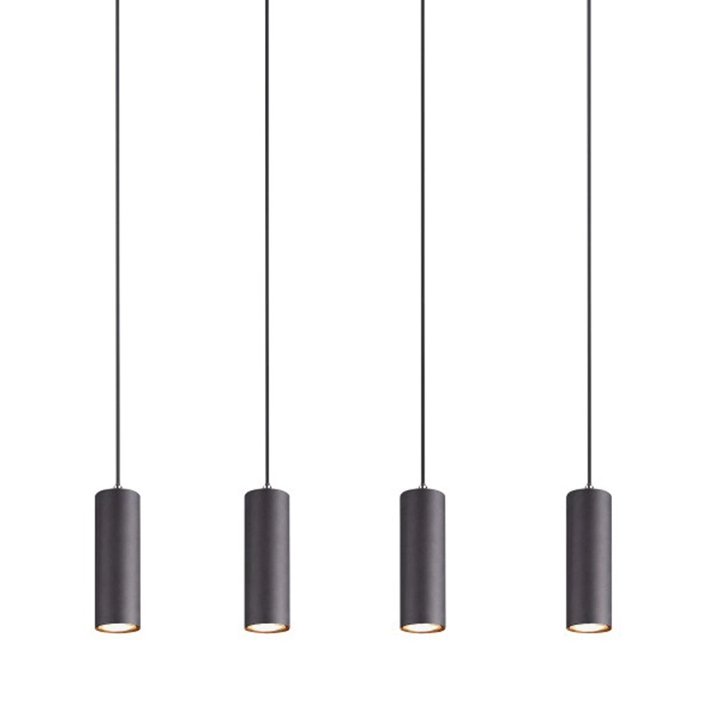 Pendant lamp Marley 4-light matt black Trio 4017807408768