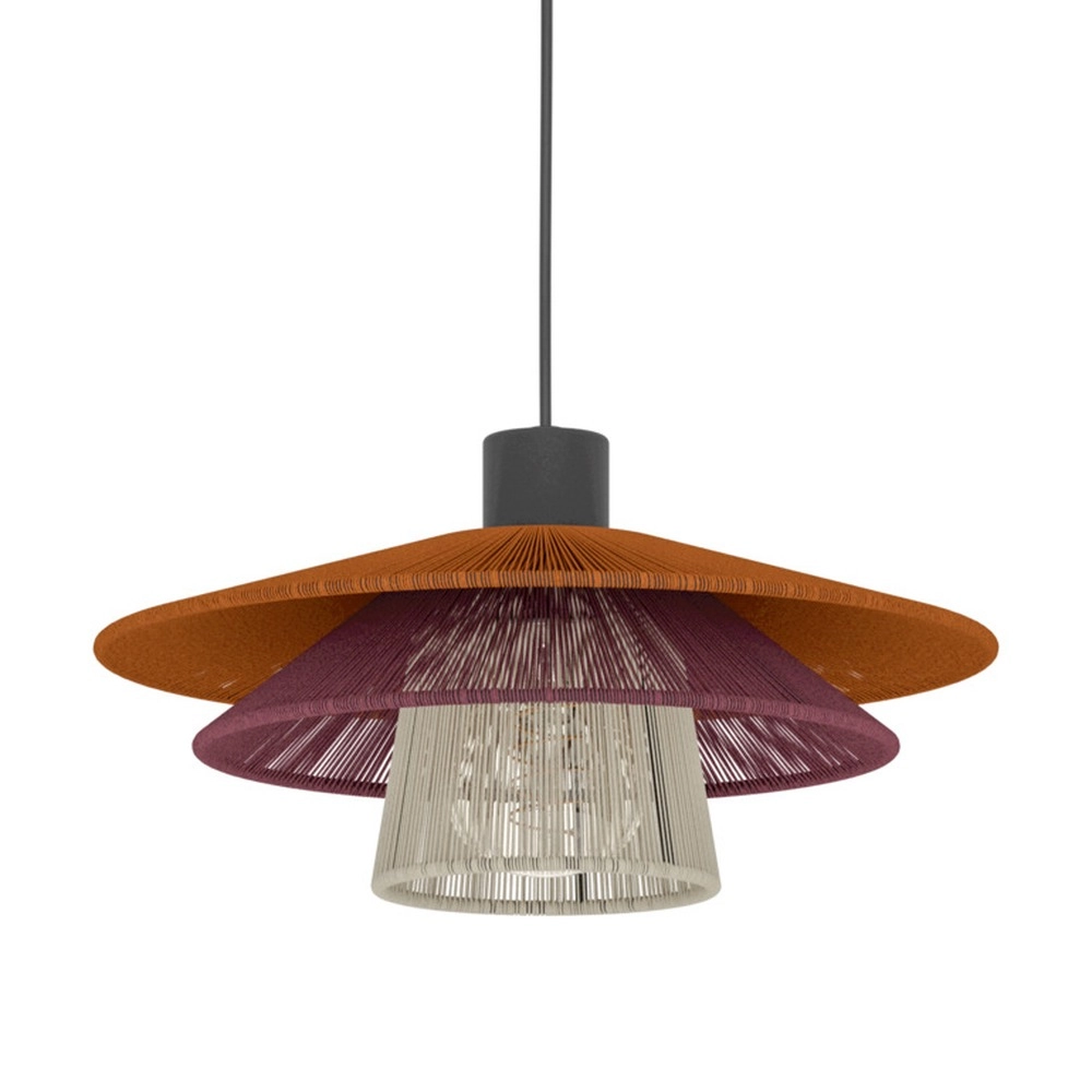 Wire pendant lamp Pignona Ø 32cm coloured Eglo 9008606391172