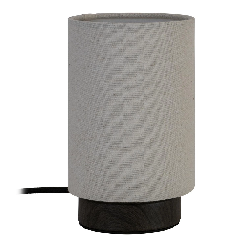 Table lamp Albane dark wood Ø 12cm