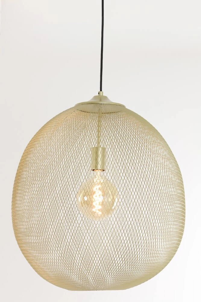 Golden pendant lamp Moroc Ø 50cm