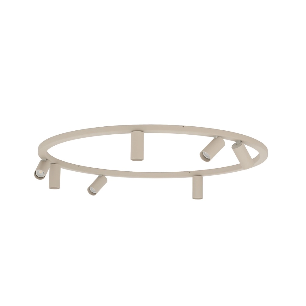 Circle surface-mounted spotlights Fourty 7x GU10 - beige Lyora 5903139119481