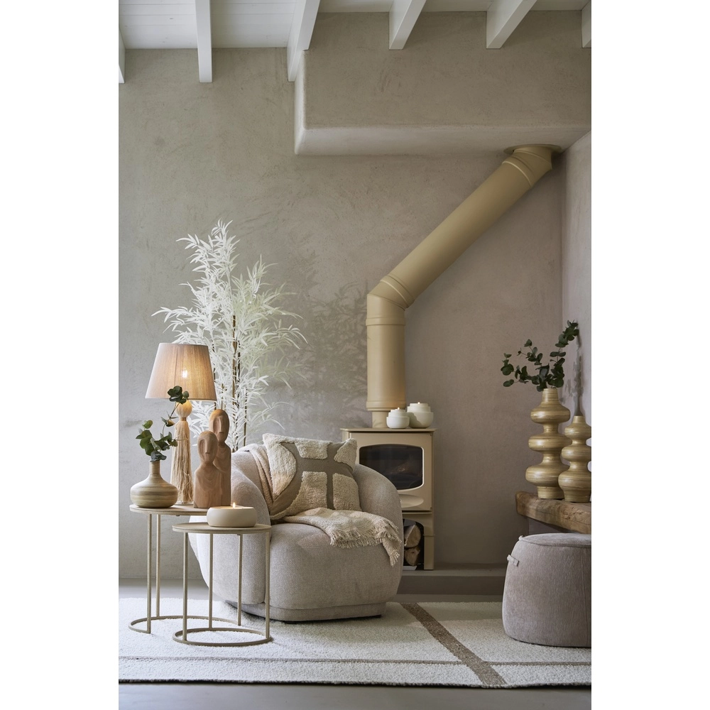 Table lamp Espino Ø 31cm - natural linen Light & Living 8717807808785