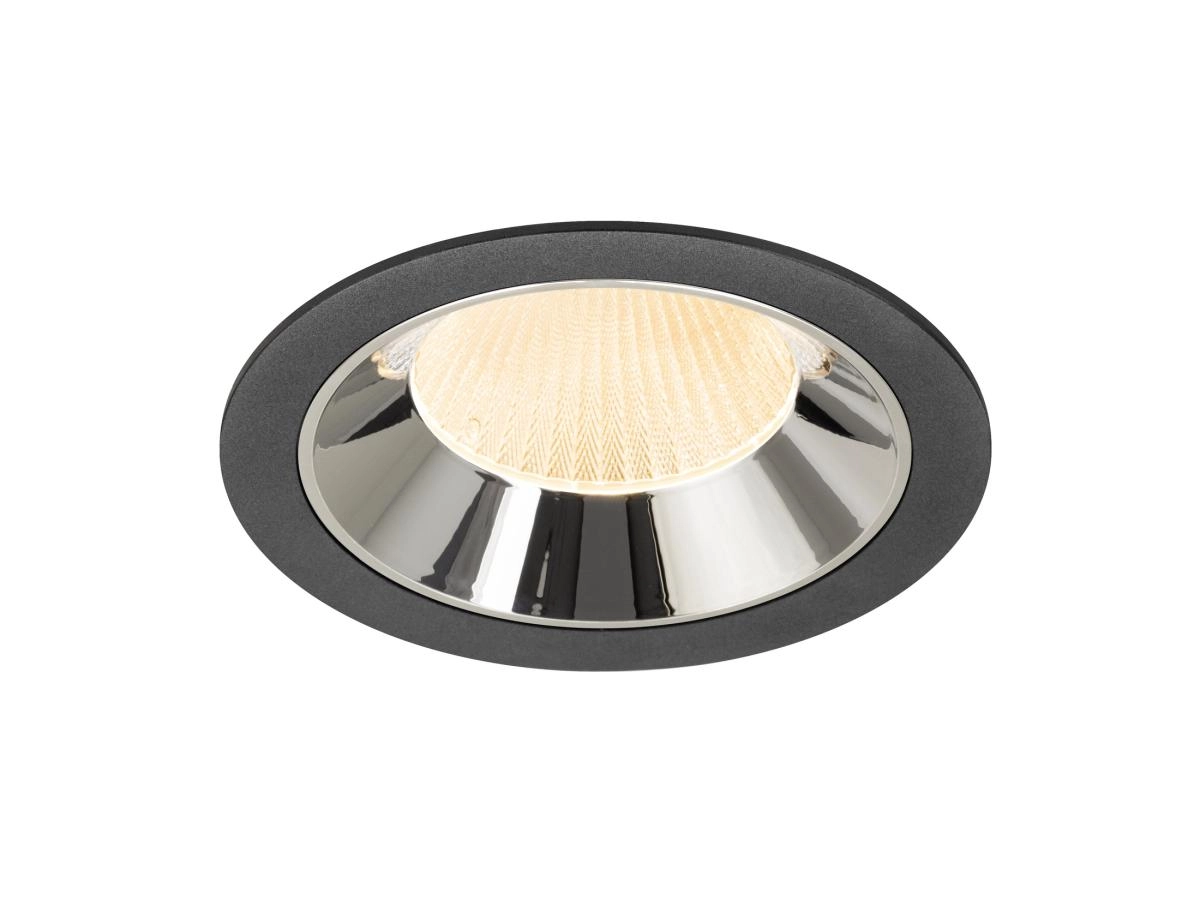 Recessed spotlight Numinos XL black/chrome 2700K - 20deg