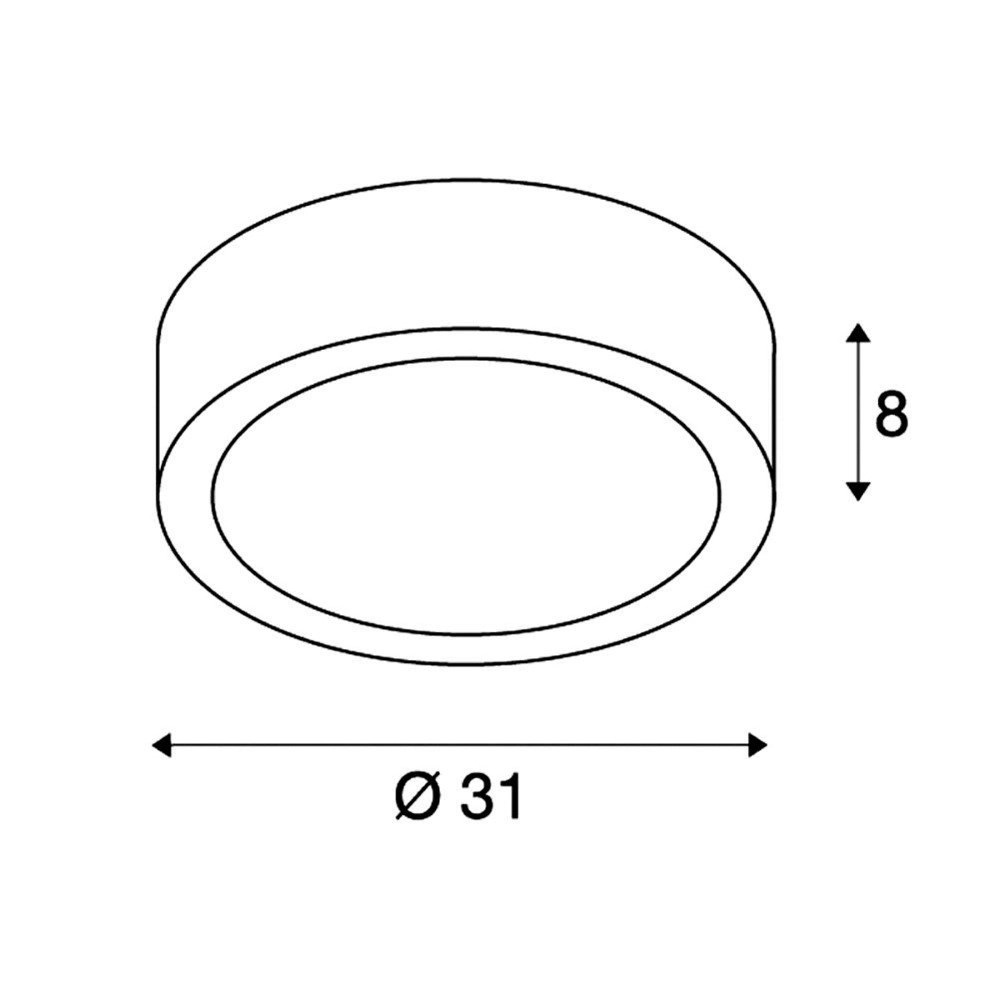 Ceiling lamp Gl 105 E27 SLV 4024163093354