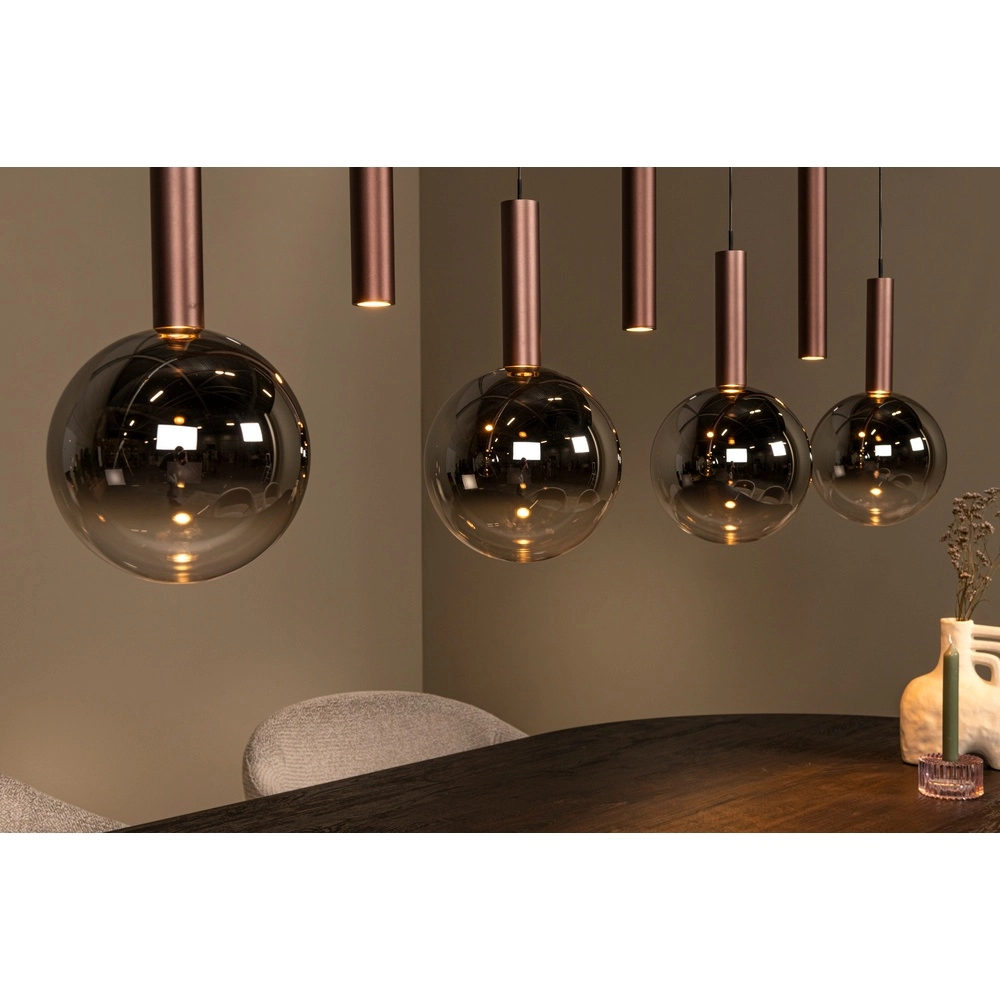 Design pendant lamp Jasmine Copper 7-lights Premium by Lucide 5411212741295