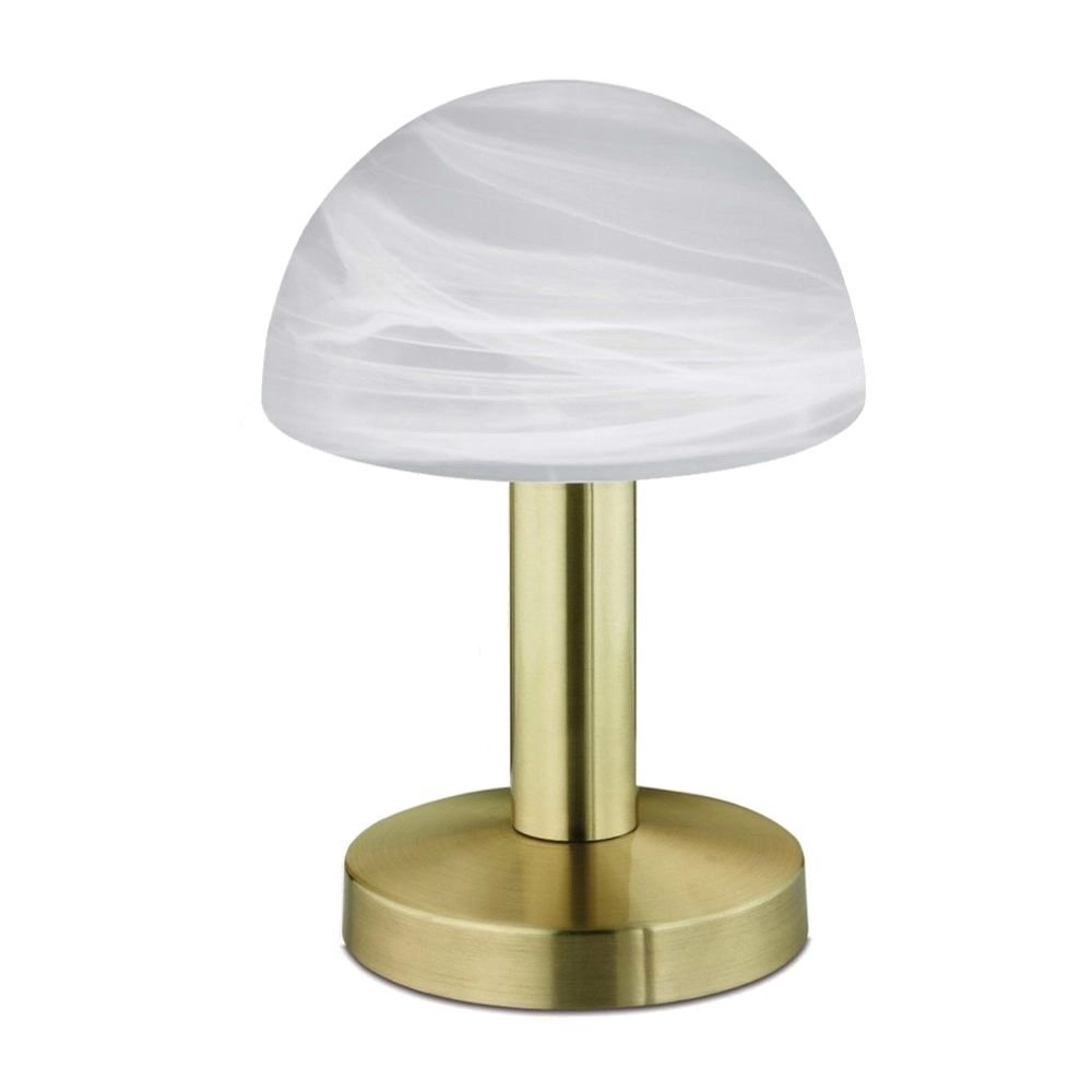 Table lamp Fynn ll 21cm brass matt with ivory white