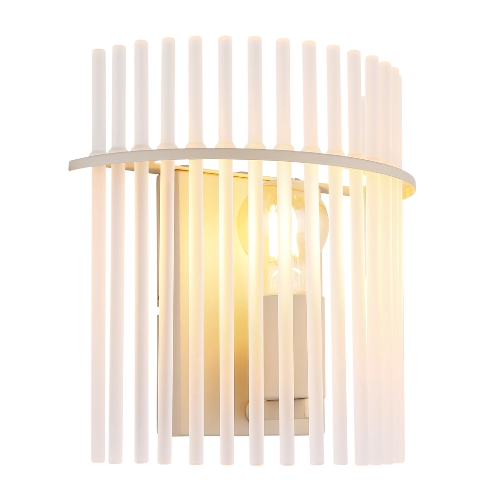 Wall lamp Gorley sand brown with glass