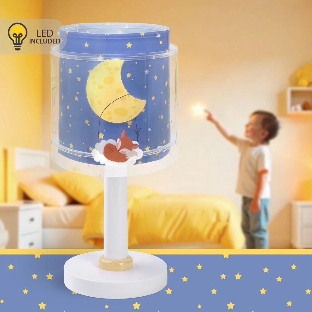 Children's room table lamp Moon Dreams blue Dalber 8420406766317
