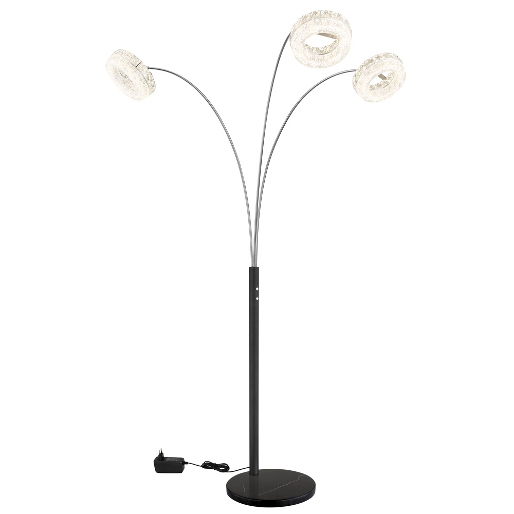 Floor lamp Laurel Black Globo 9007371579044