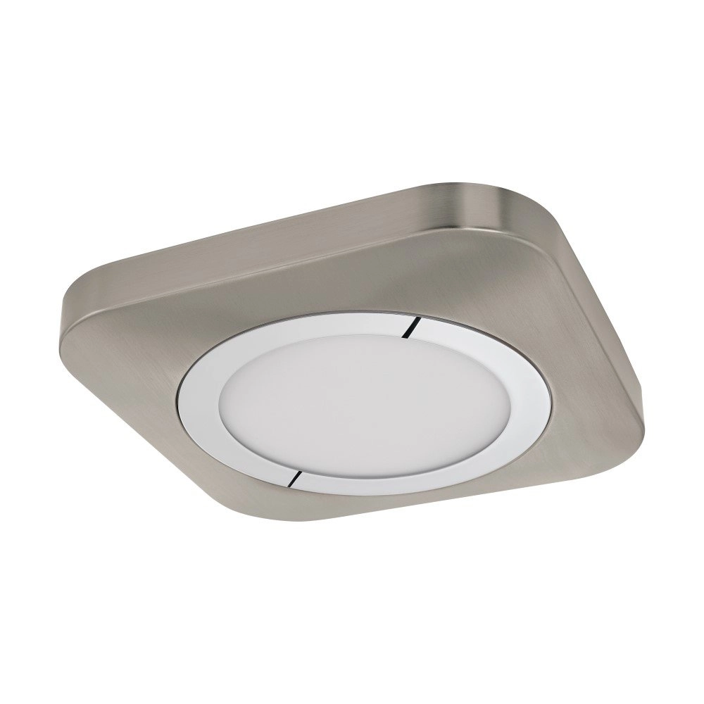 LED flush ceiling light Puyo nickel matt