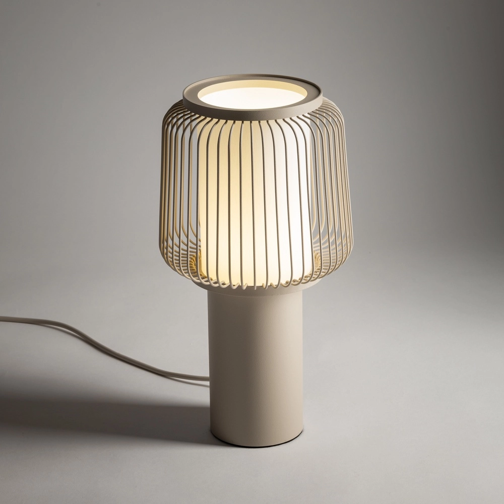 Table lamp Nome Ø 18cm sand brown