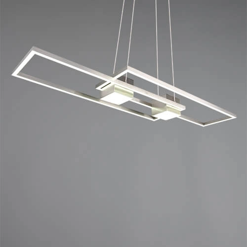 Led pendant light office Albany Stainless steel Trio 4017807610321