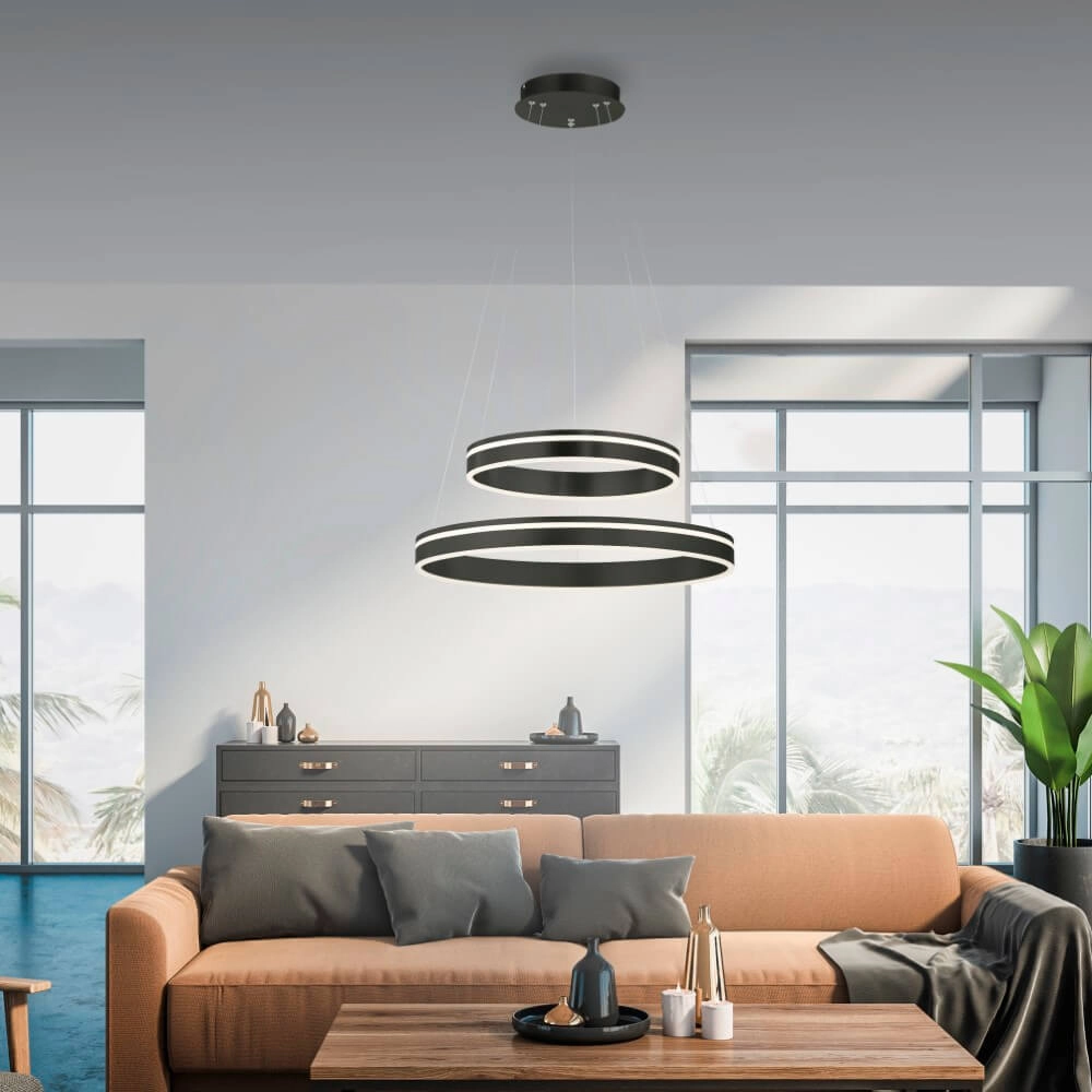 Pendant lamp Q-Vito Ø 59cm anthracite Paul Neuhaus 4012248367445