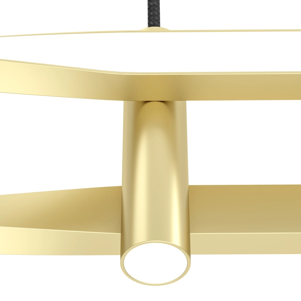 Sleek gold led pendant lamp Colmeal Eglo 9008606313648