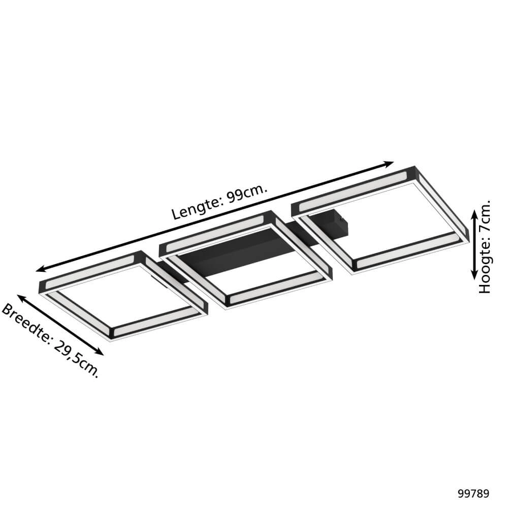 Black ceiling lamp Altaflor LED Eglo 9002759997892