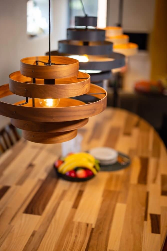 Wooden pendant lamp Oaknut 5-ring ETH 8720195304494