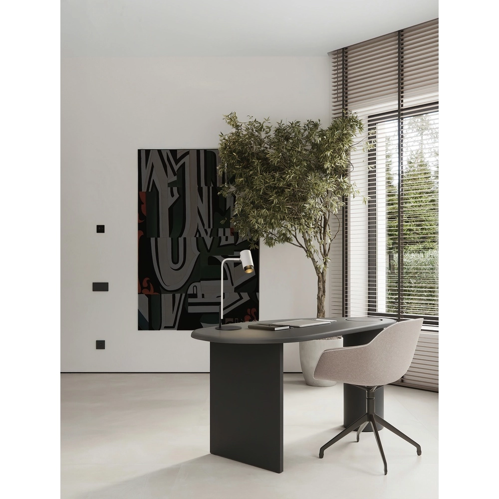 Desk lamp Nessi white with black Lyora 5212017475190