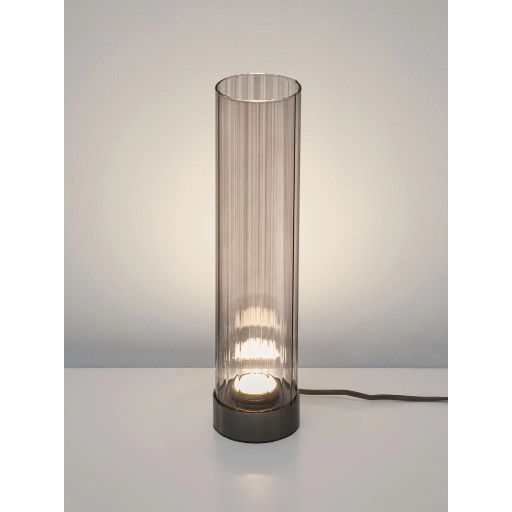 Design table lamp Brielle anthracite with mocha glass Lyora 5212017495457