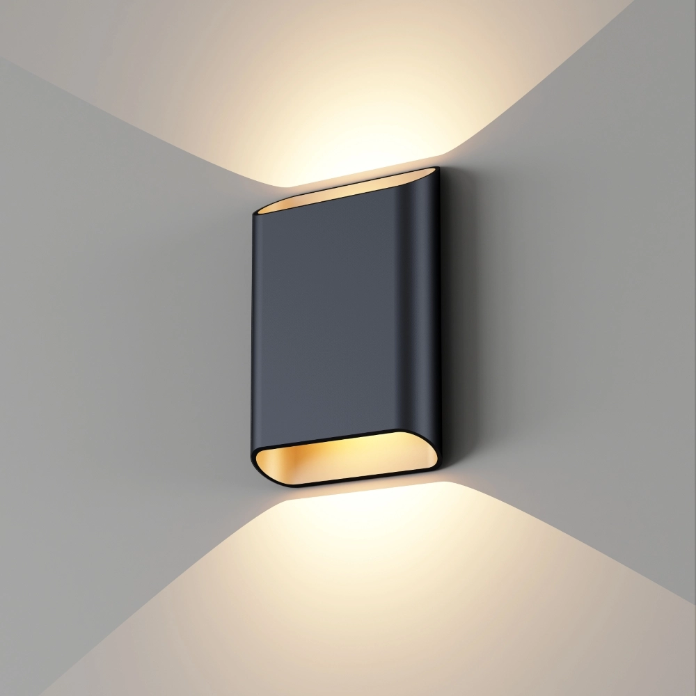 Wall lamp Diaz L black/champagne