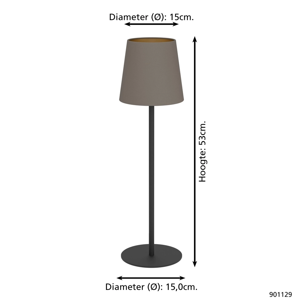 Table lamp Fiorana 53cm - sand Eglo 9008606306909