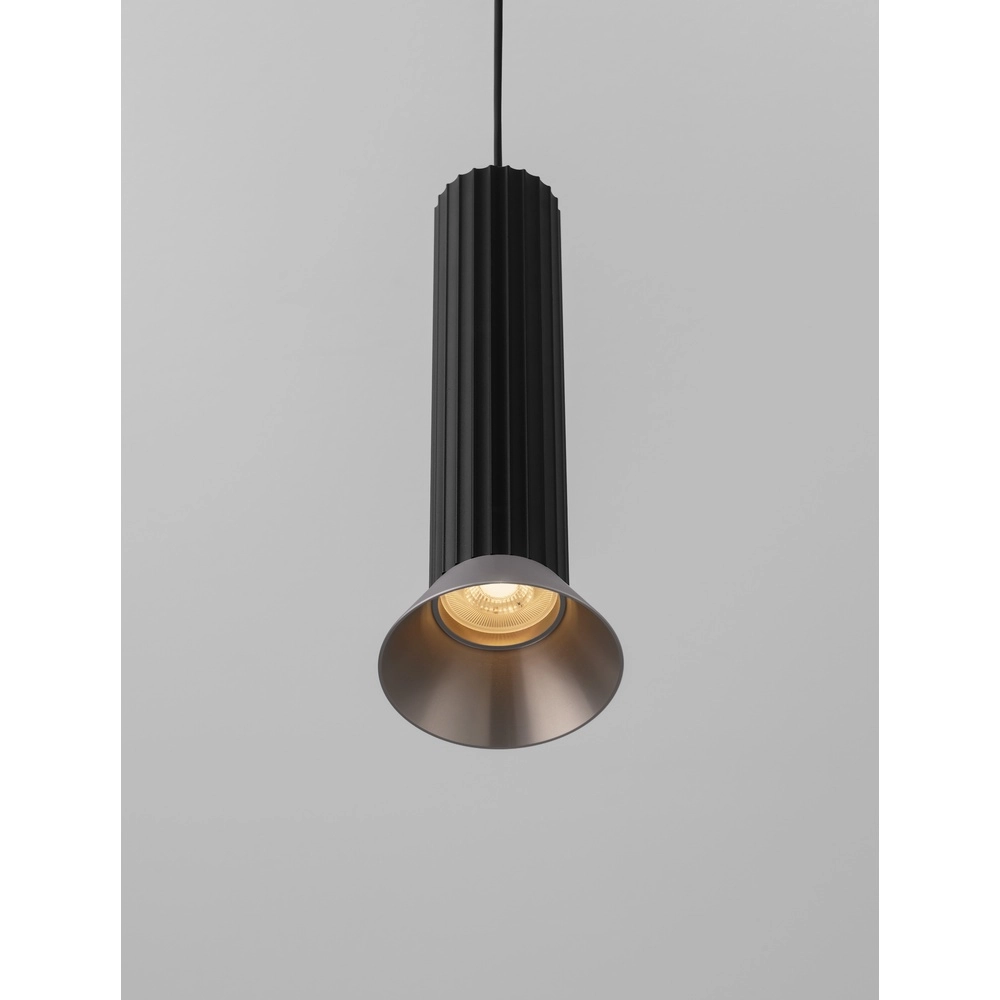 Pendant lamp Luvia black with bronze