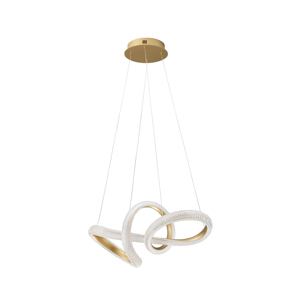 Pendant lamp Medora Curl gold 75cm Lyora 5212017433442