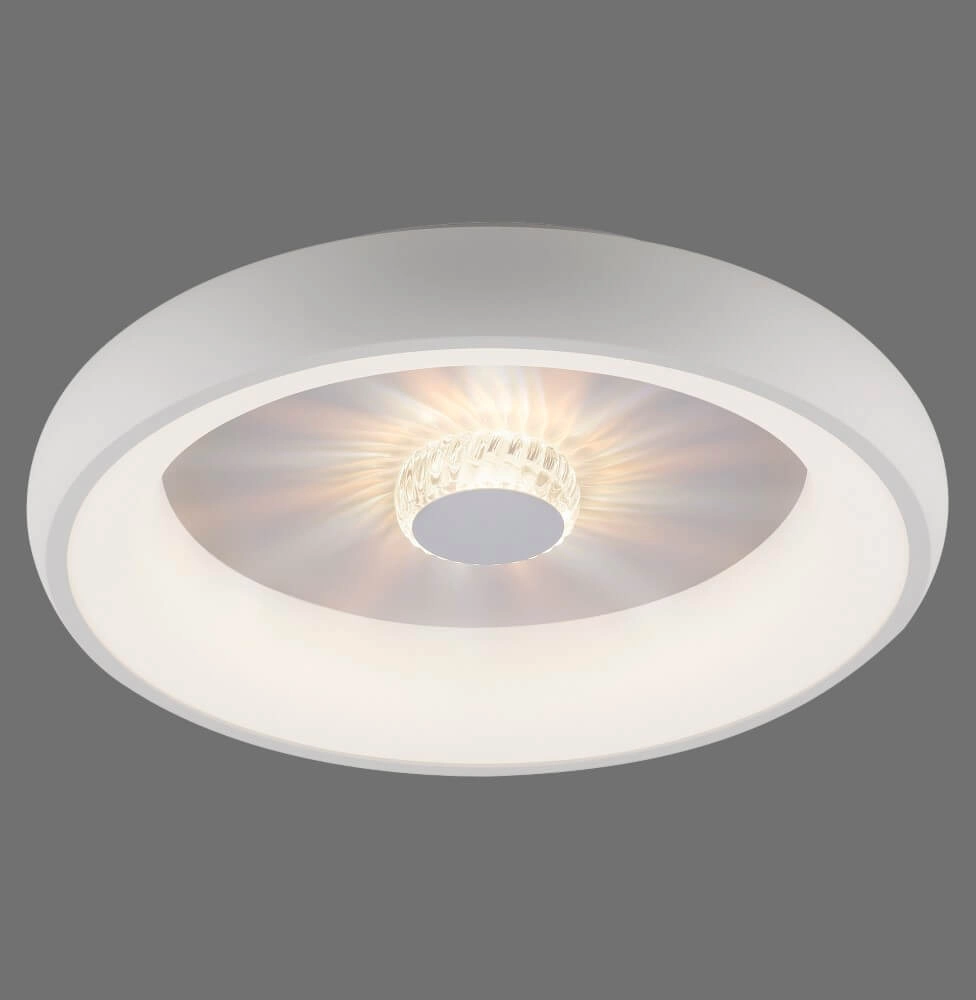 Round ceiling lamp Vertigo white Ø 46,5cm Just Light 4043689994709
