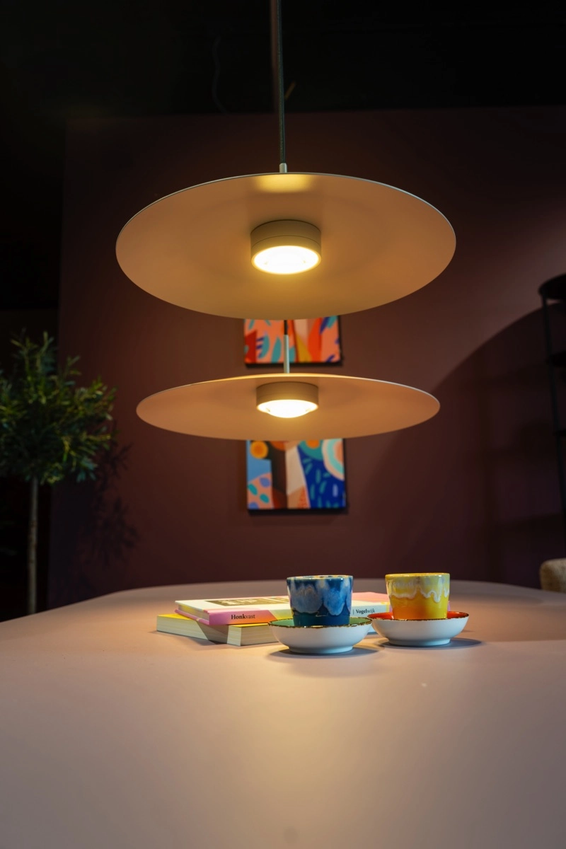 Sleek pendant lamp Sanne Ø 50cm - sand ETH 8720195311034