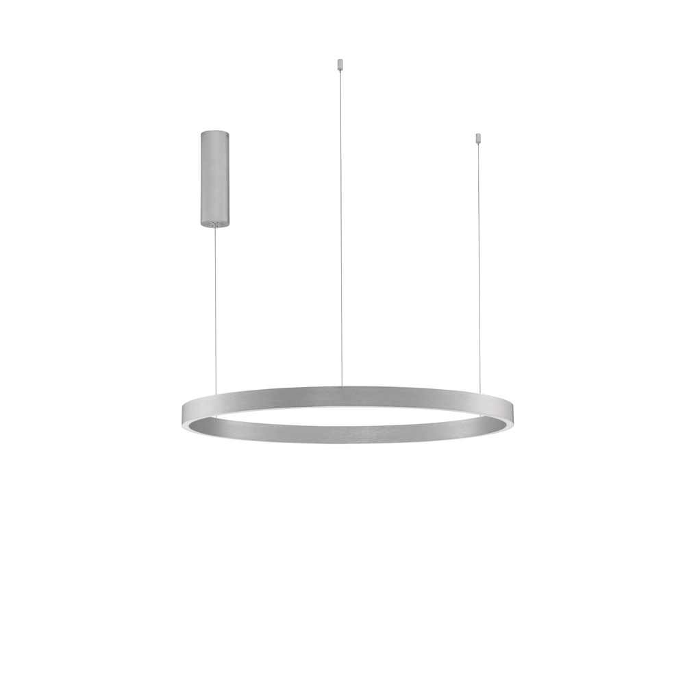 Design pendant lamp Elowen silver grey Ø 80cm Lyora 5212017439116