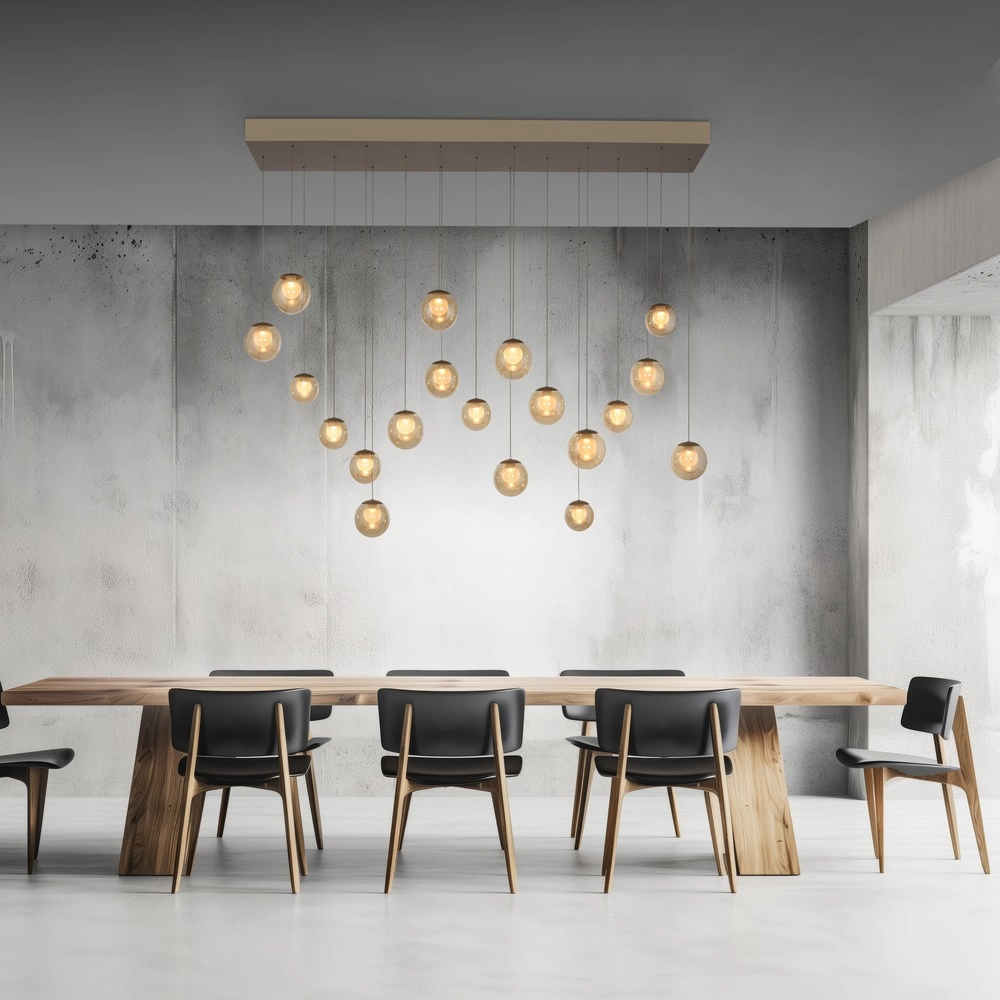 19-light pendant lamp Pure Popup Bronce Paul Neuhaus 4012248396704