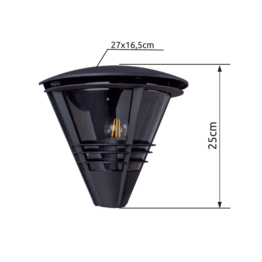 Wall lamp Salla anthracite Globo 9007371378685