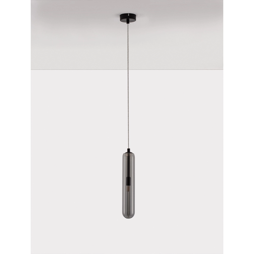 Design pendant lamp Gustave black single Lyora 5212017443298