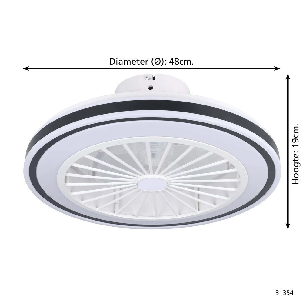 Design ceiling fan Bilinga Ø 48cm Eglo 9002759313548