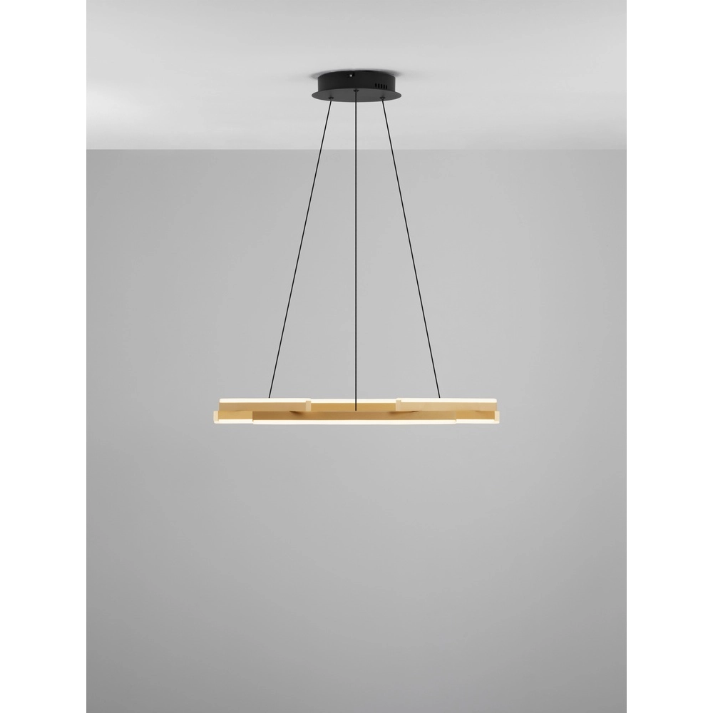 Pendant lamp Hyde black with gold