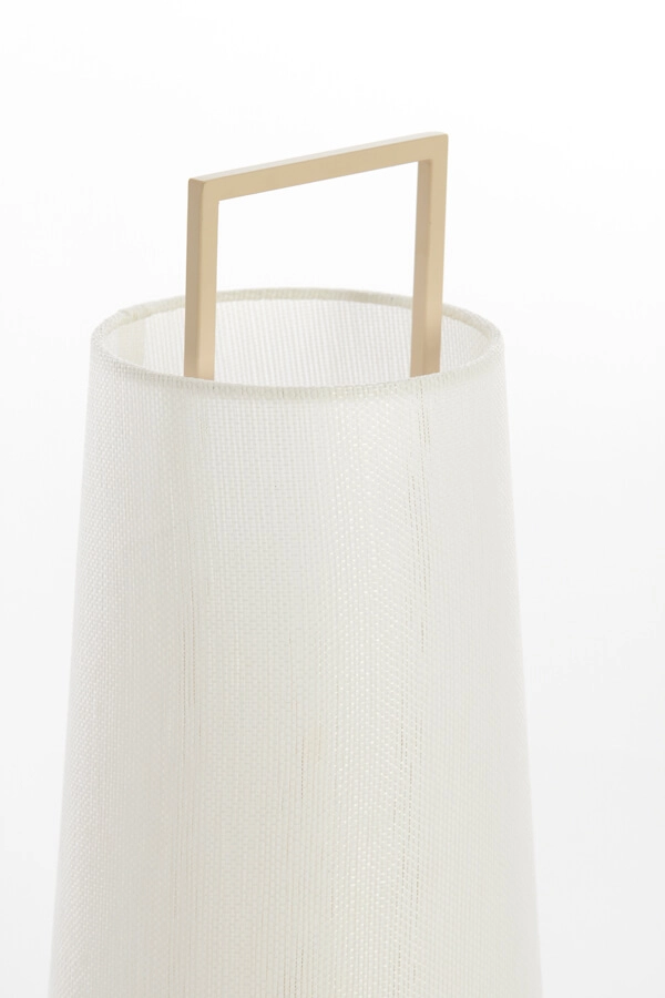 Japandi table lamp Fyon Ø 20cm cream with white Light & Living 8717807730666
