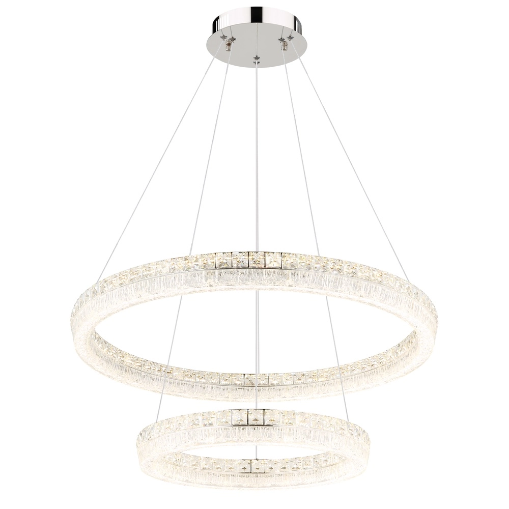 Pendant lamp Laurel chrome Ø 80cm