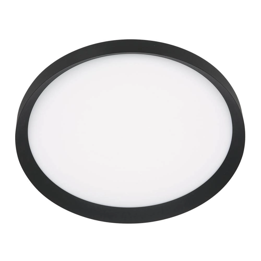 Sleek ceiling lamp Flady black Ø 50cm Steinhauer 8712746171860