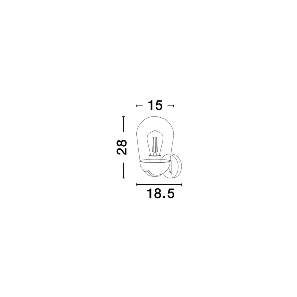 Unique wall lamp Omika grey Lyora 5212017437709