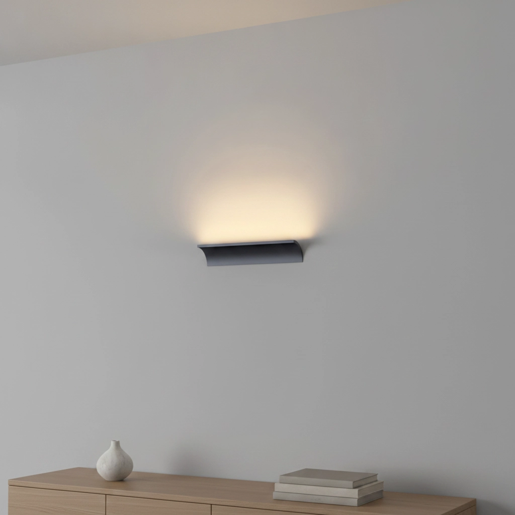 Indirect wall lamp Malibu Up - black