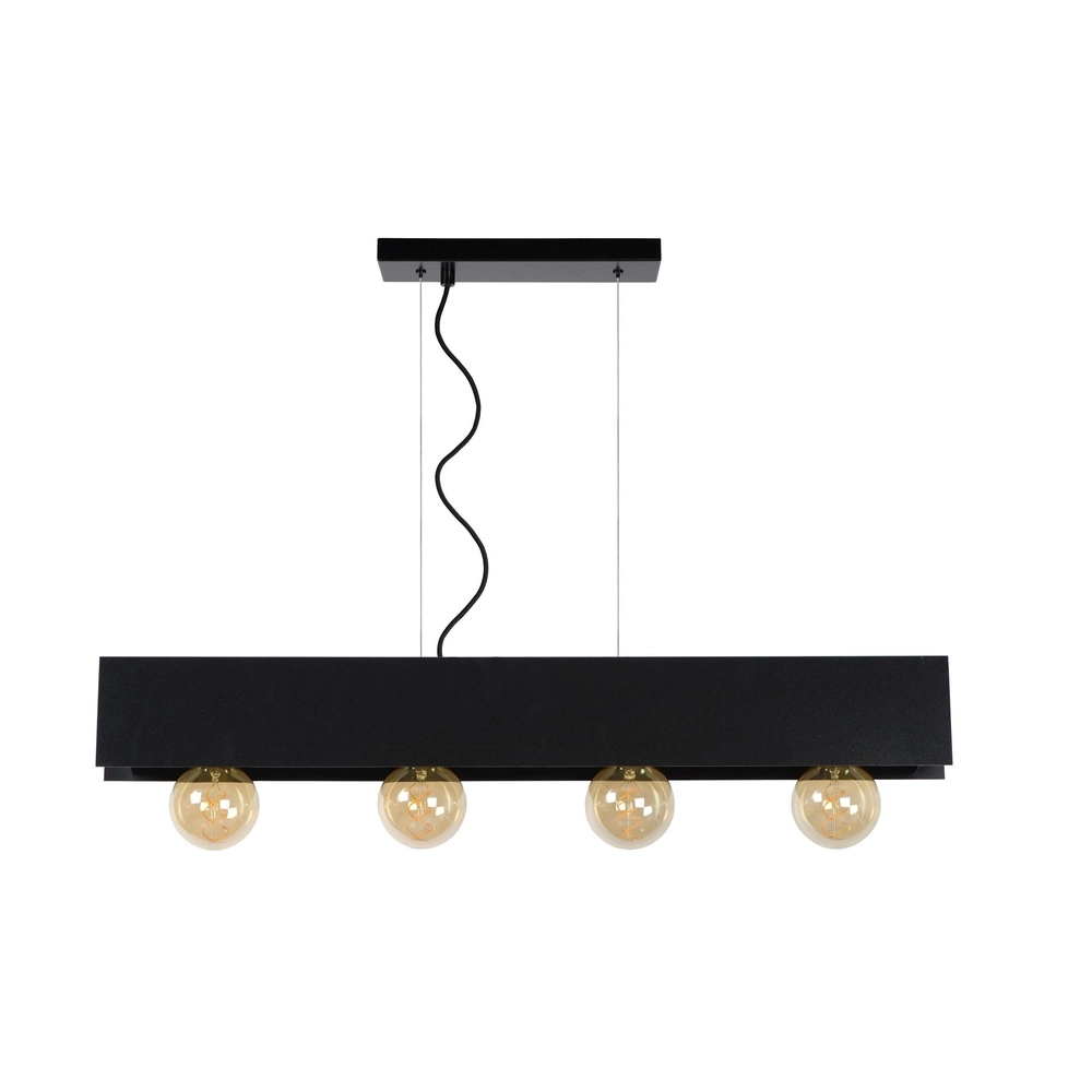 Design pendant lamp Surtus 4-light black