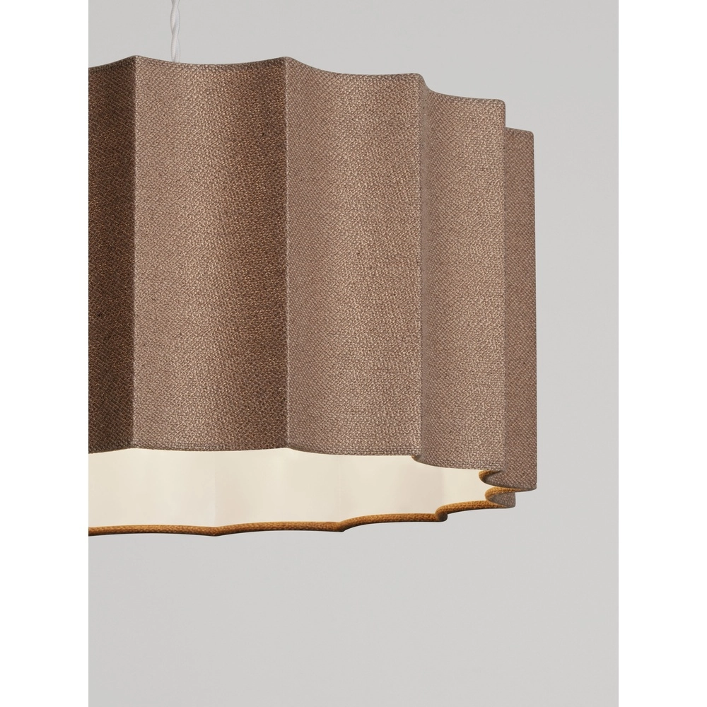 Design pendant lamp Alve coffee brown Ø 45cm Lyora 5212017493651