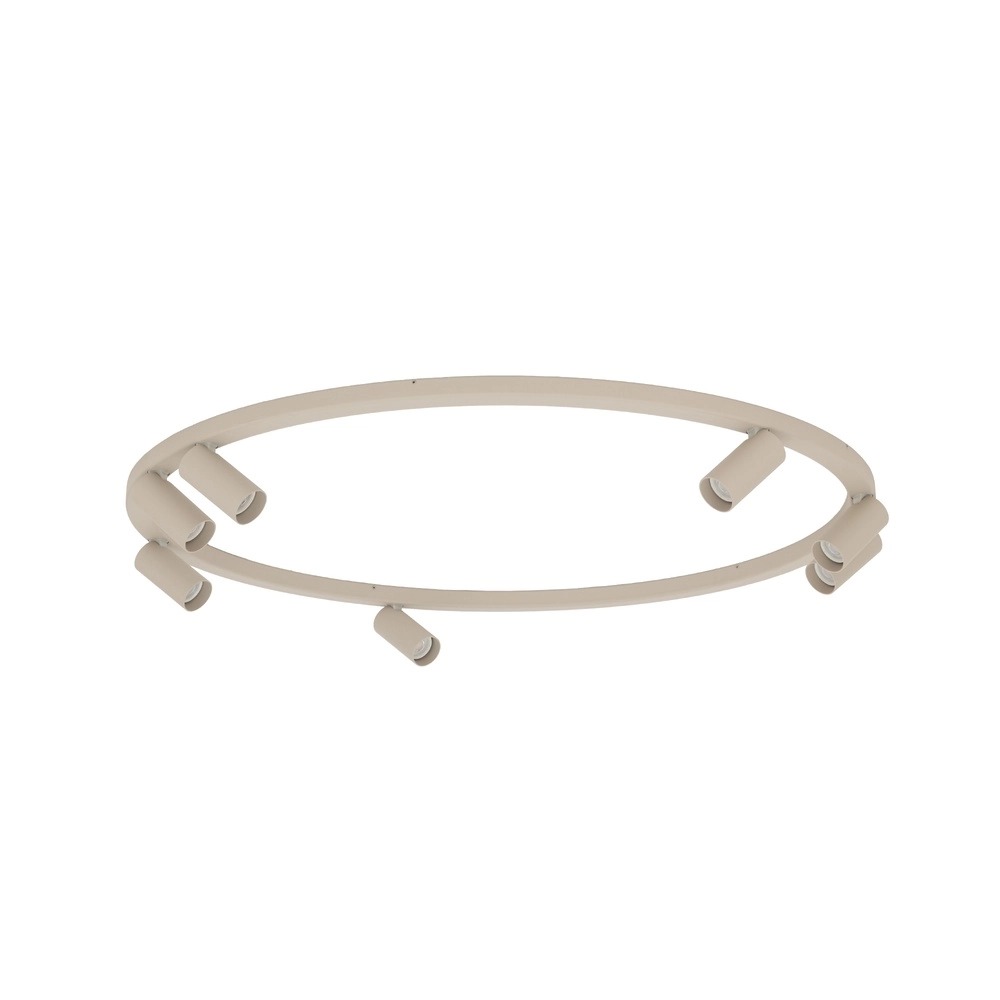 Circle surface-mounted spotlights Fourty 7x GU10 - beige Lyora 5903139119481
